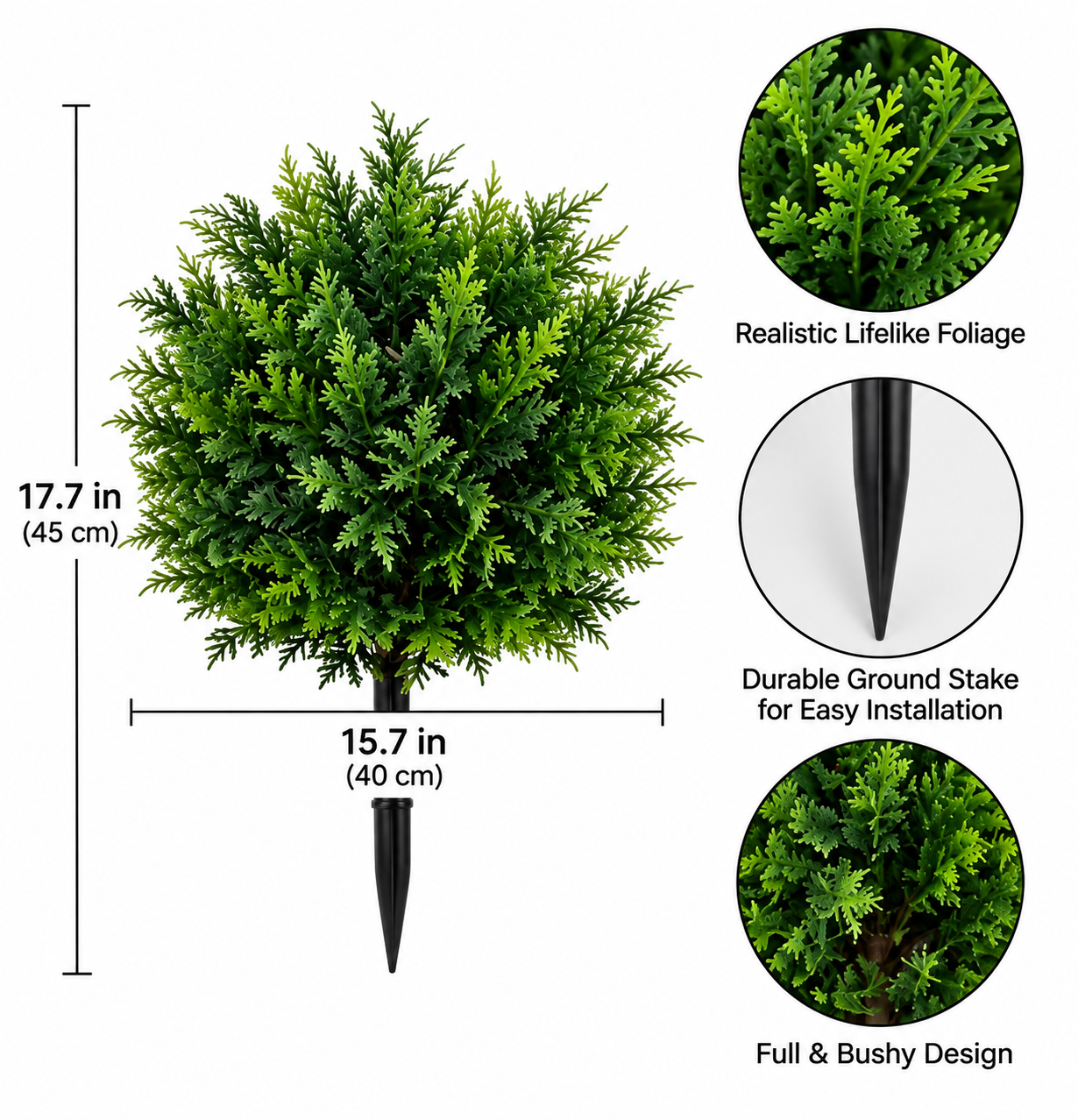 ⏰️Last Day 49% OFF 🎄 Realistic Artificial Cedar Trees – No-Maintenance Outdoor Garden Decor