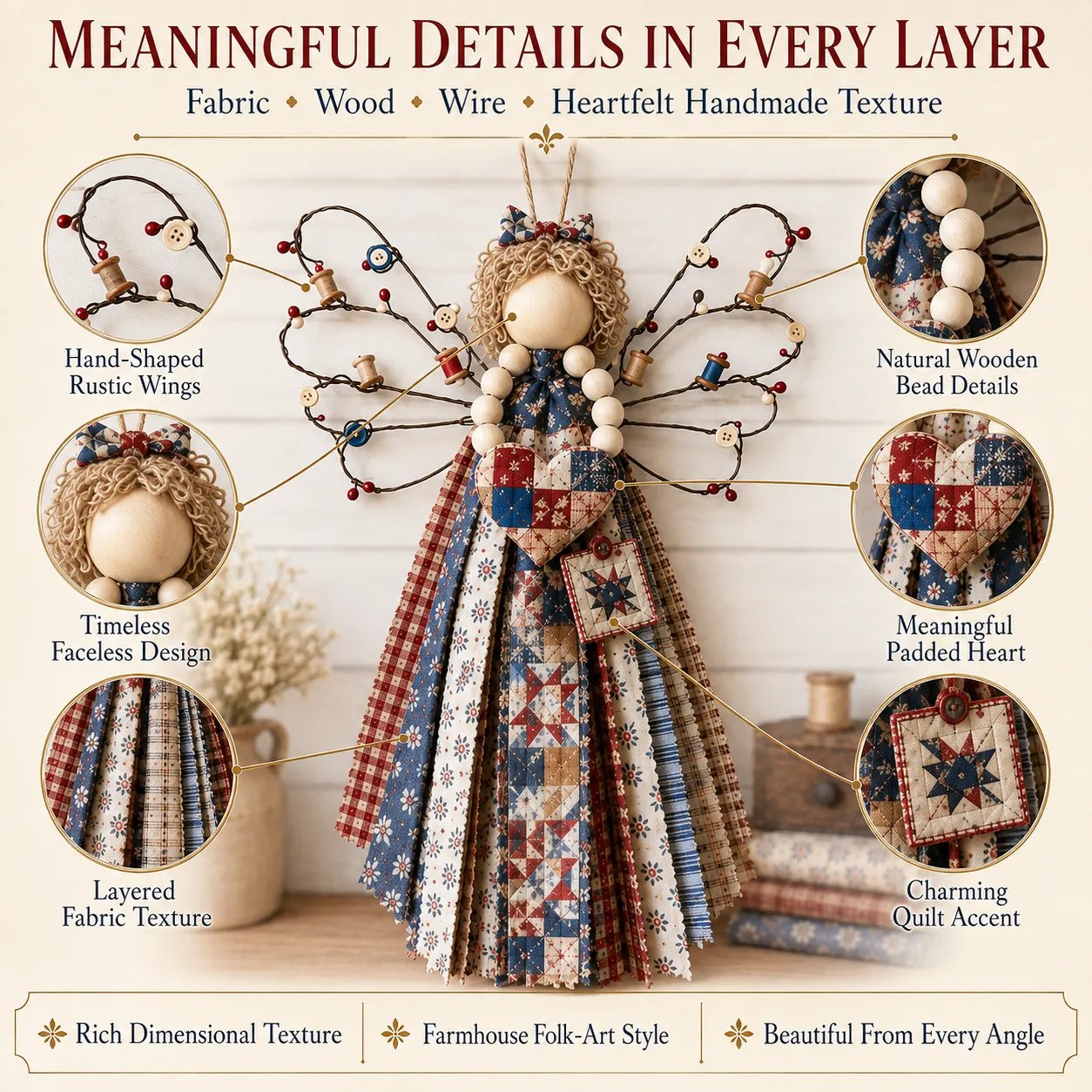 Angel Fabric Hanging DIY Kit