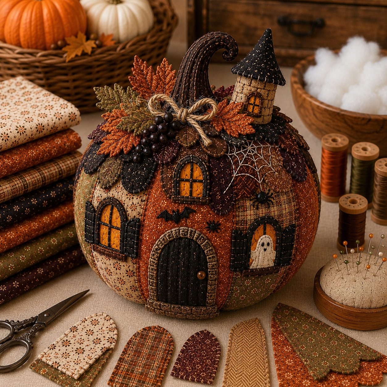 🔥🍂DIY Animal Halloween Pumpkin Sewing Kit🎃