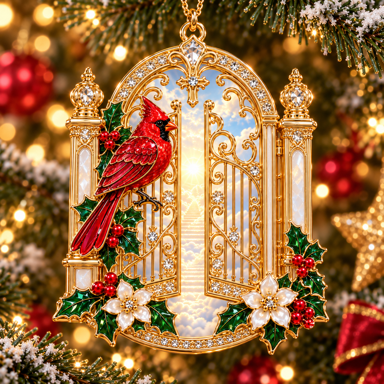 🎄 50% OFF 💛Cardinal Christmas Ornament –  Red Bird Holiday Keepsake, Meaningful Memorial Gift for Family & Loved Ones