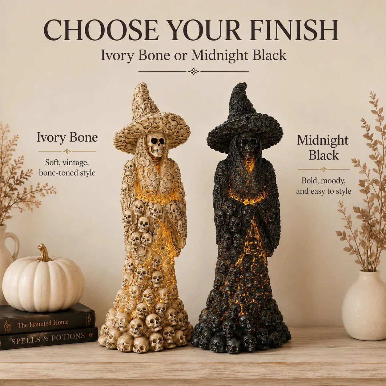 🔥HOT SALE🔥🔥Flash Sale 50% OFF-Skeleton Witch Ornament Halloween🎃