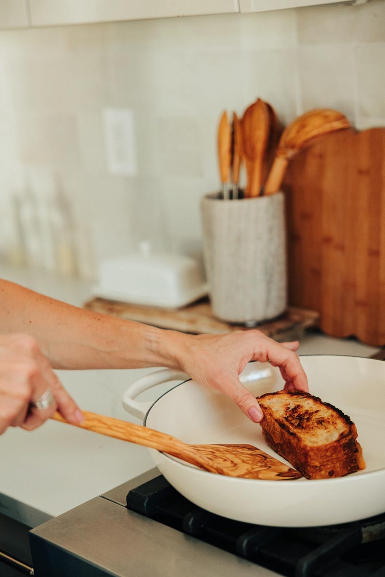 Olive Wood Kitchen Utensil Set: Cooking Tools 
