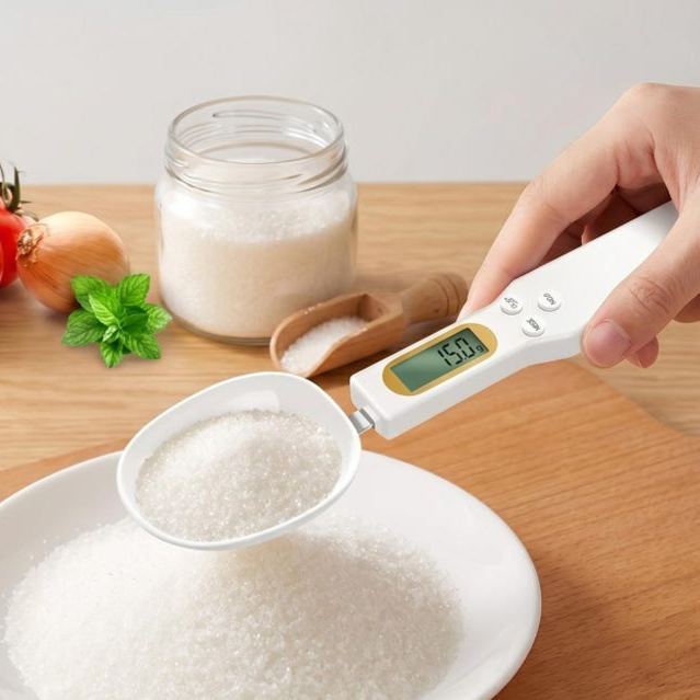 Digital Spoon Scale, Precision Kitchen Measuring Spoon 500g/0.1g, Electronic Food Scale for Baking, Coffee & Herbs, Portable Cooking Tool