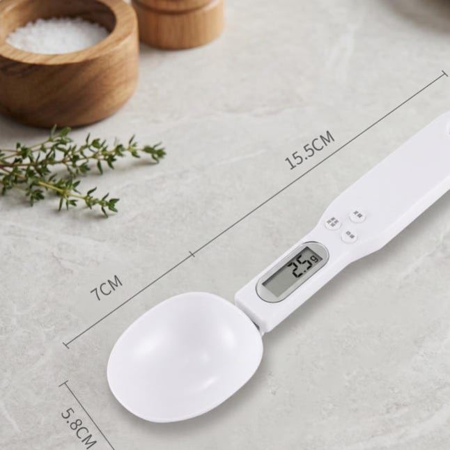 Digital Spoon Scale, Precision Kitchen Measuring Spoon 500g/0.1g, Electronic Food Scale for Baking, Coffee & Herbs, Portable Cooking Tool