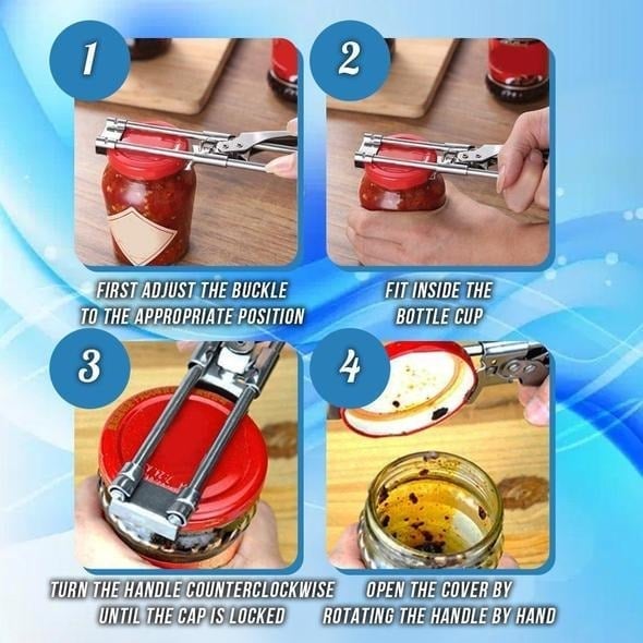 ❤Adjustable Multifunctional Stainless Steel Can Opener