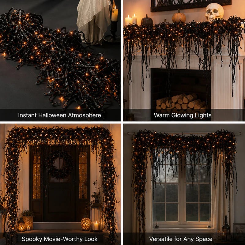 🏆2026 HOT SALE💥🎃 Halloween Fireplace Decor Set 👻