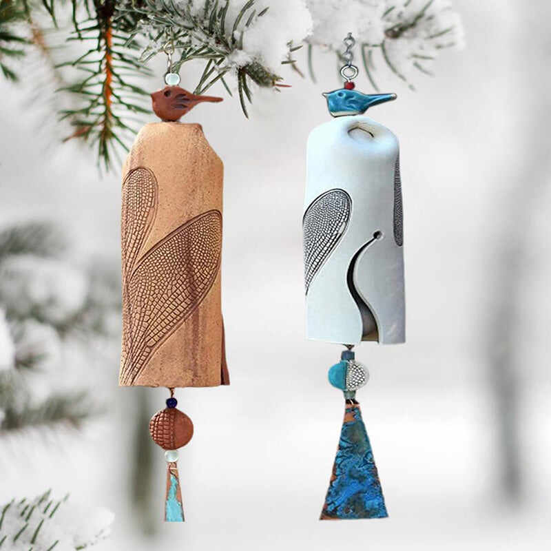 New Beautiful Rustic Dragonfly Wind Chimes Home Garden Decoration