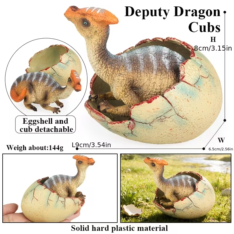 🦖Last day up to 49% OFF - 1 PC Broken Shell Dinosaur Egg Jurassic Sculpture Ornament - Home and Desktop Decoration Ornaments and Props