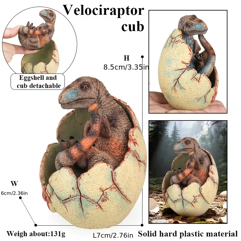 🦖Last day up to 49% OFF - 1 PC Broken Shell Dinosaur Egg Jurassic Sculpture Ornament - Home and Desktop Decoration Ornaments and Props