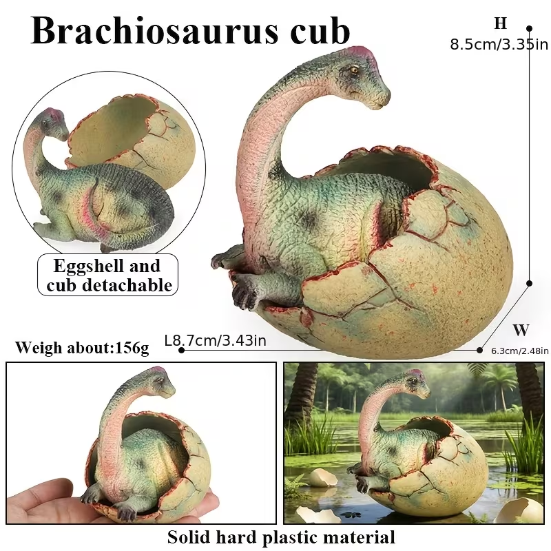 🦖Last day up to 49% OFF - 1 PC Broken Shell Dinosaur Egg Jurassic Sculpture Ornament - Home and Desktop Decoration Ornaments and Props