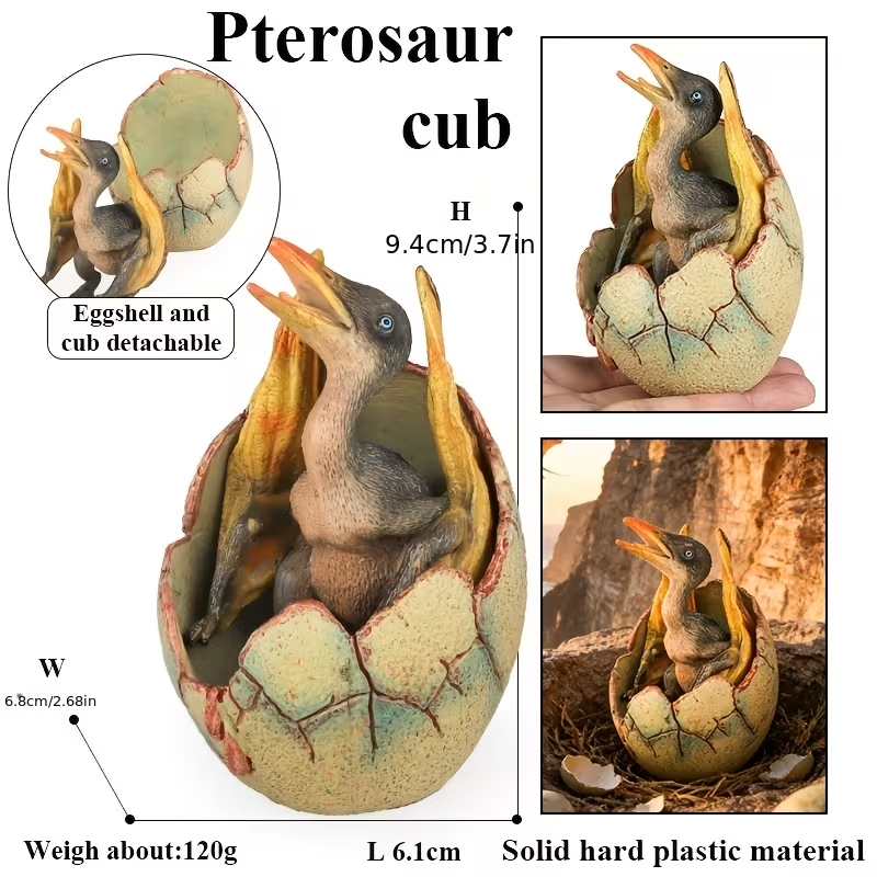 🦖Last day up to 49% OFF - 1 PC Broken Shell Dinosaur Egg Jurassic Sculpture Ornament - Home and Desktop Decoration Ornaments and Props