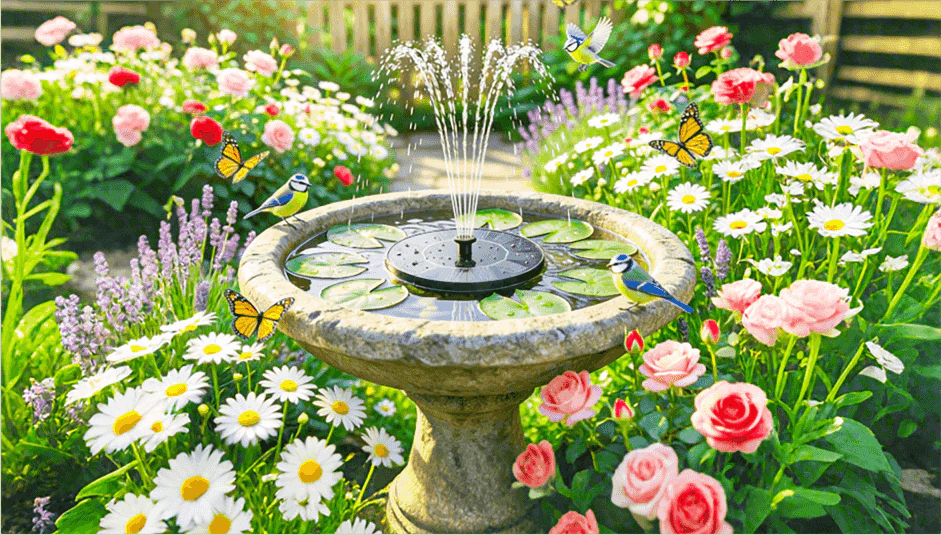 ⏳Time-Limited Special⏰Compact Solar Bird Fountain Pump – Keep Your Garden Alive! 🐦