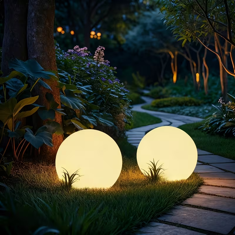 Last Day Up To 70% Off｜8'' RGB Solar Globe Lights, 16 Colors Changing Waterproof Garden Light with Remote