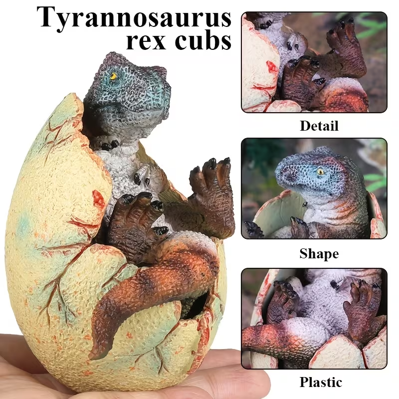🦖Last day up to 49% OFF - 1 PC Broken Shell Dinosaur Egg Jurassic Sculpture Ornament - Home and Desktop Decoration Ornaments and Props