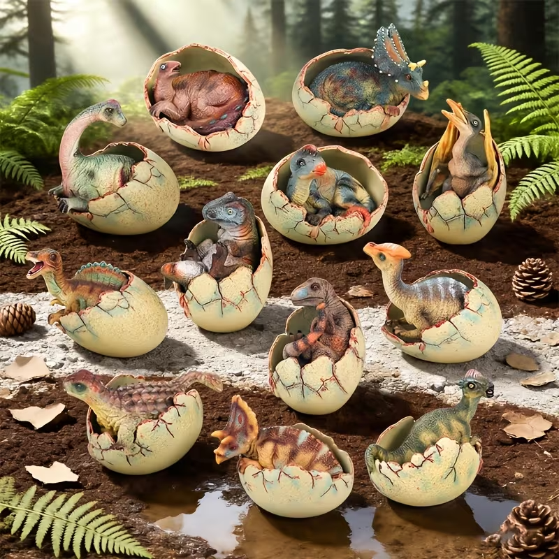 🦖Last day up to 49% OFF - 1 PC Broken Shell Dinosaur Egg Jurassic Sculpture Ornament - Home and Desktop Decoration Ornaments and Props