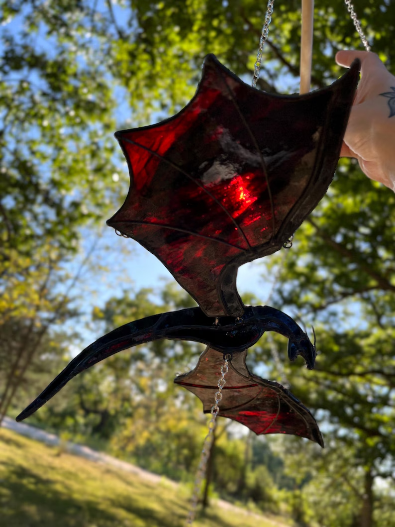 Last Day Up To 61% OFF - Purple Dragon🐉 Handcrafted Resin Statue | Indoor Outdoor Garden Decor