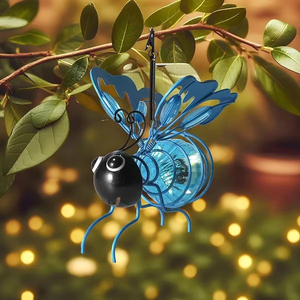 Last day up tp 70% OFF - 🐝Outdoor Hanging Solar Bee Light | Perfect Gift For Plant Lovers Moms Or Literally Anyone Who Smiles❤