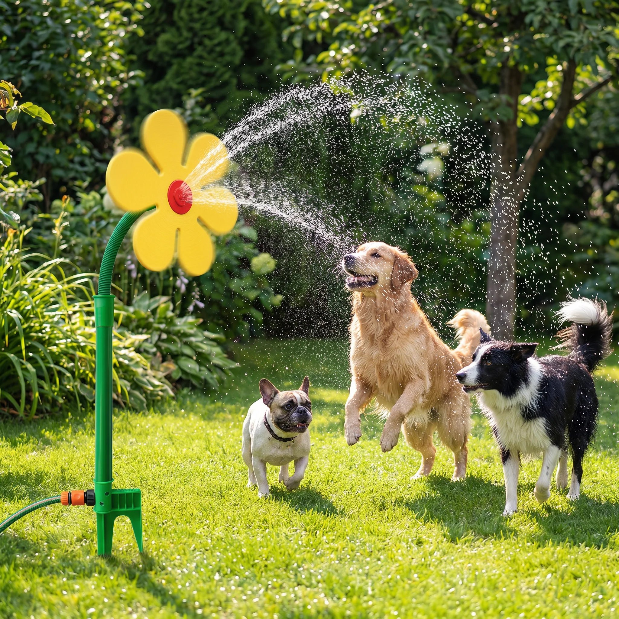 Up to 50% off🎉Get yours before they're gone – 💧Spinning Sunflower Sprinkler for Dogs