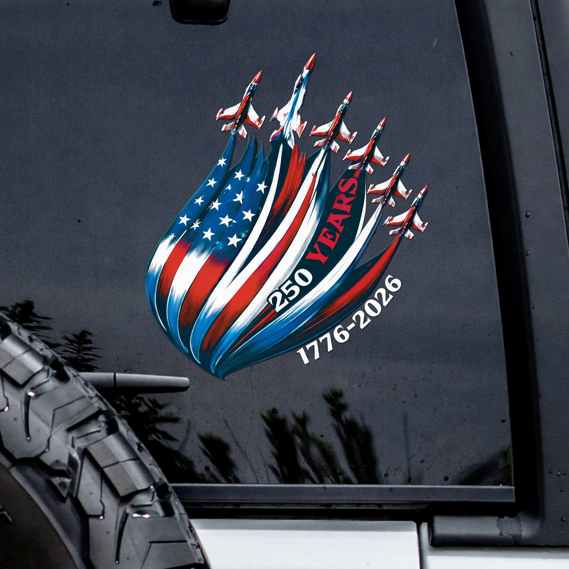 🔥 LIMITED TIME OFFER - Flag Fighter Jet High Quality UV DTF 3D Decal