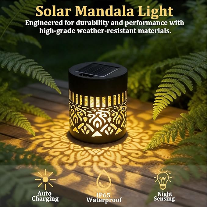 Decorative Solar Mandala Lights