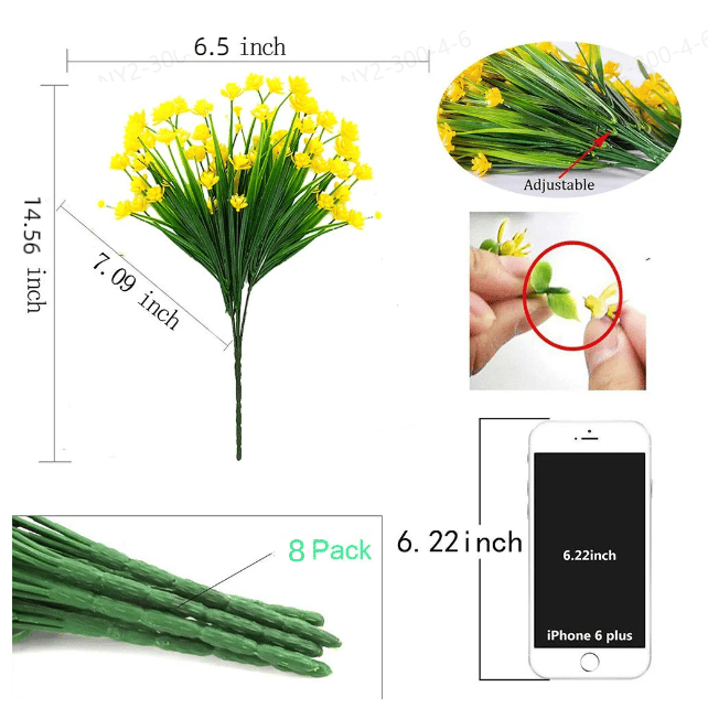 🔥 Flash Sale 49% OFF - UV-Resistant Outdoor Artificial Flowers 💐