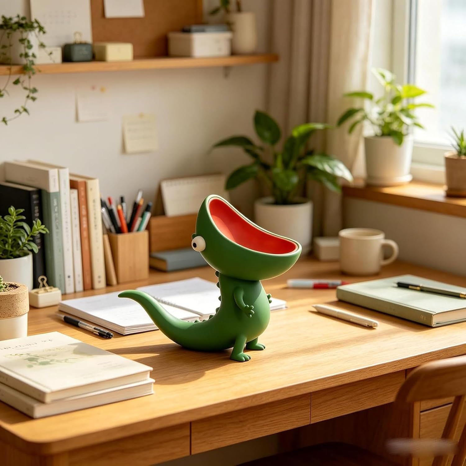 Lizard Soap Holder – Odor-Free Resin, Built-in Drainage, No More Mushy Soap