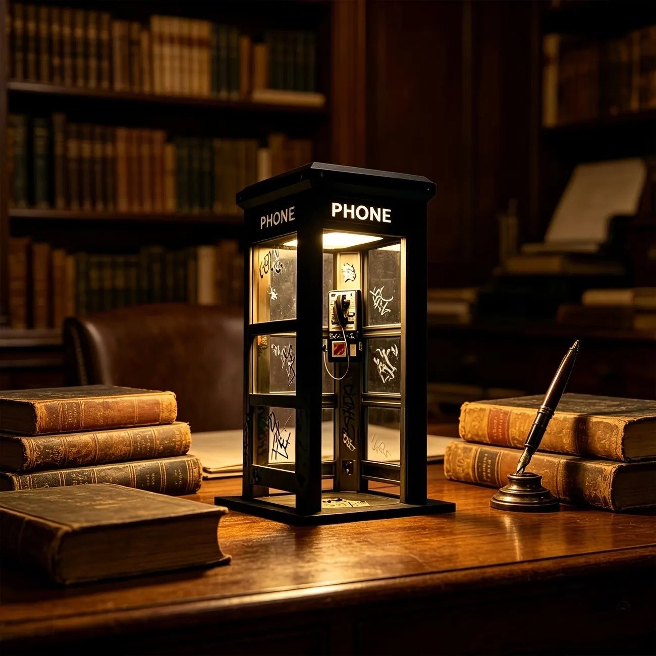 ✨Vintage Phone Booth Ambient Lamp