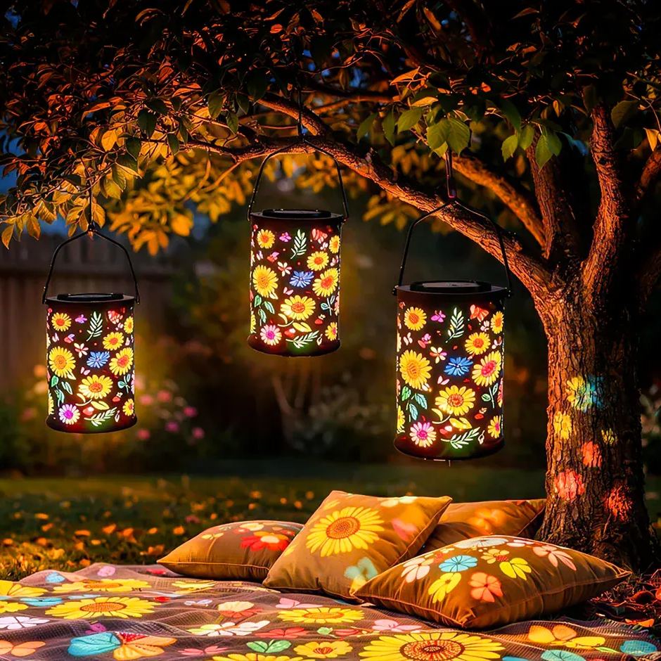 🌞Colorful Sunflower Glow Solar Garden Lantern