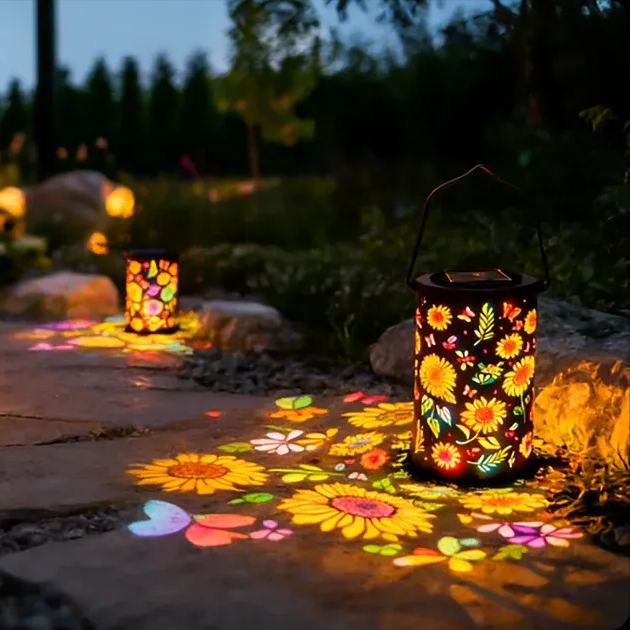 🌞Colorful Sunflower Glow Solar Garden Lantern