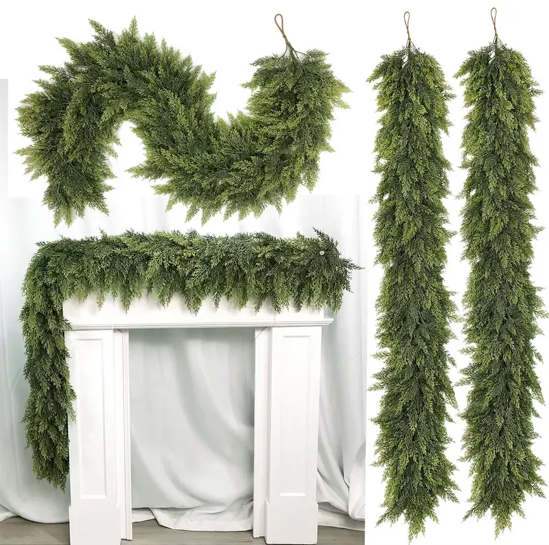 6 FT 2 Pcs Artificial Cedar Garlands