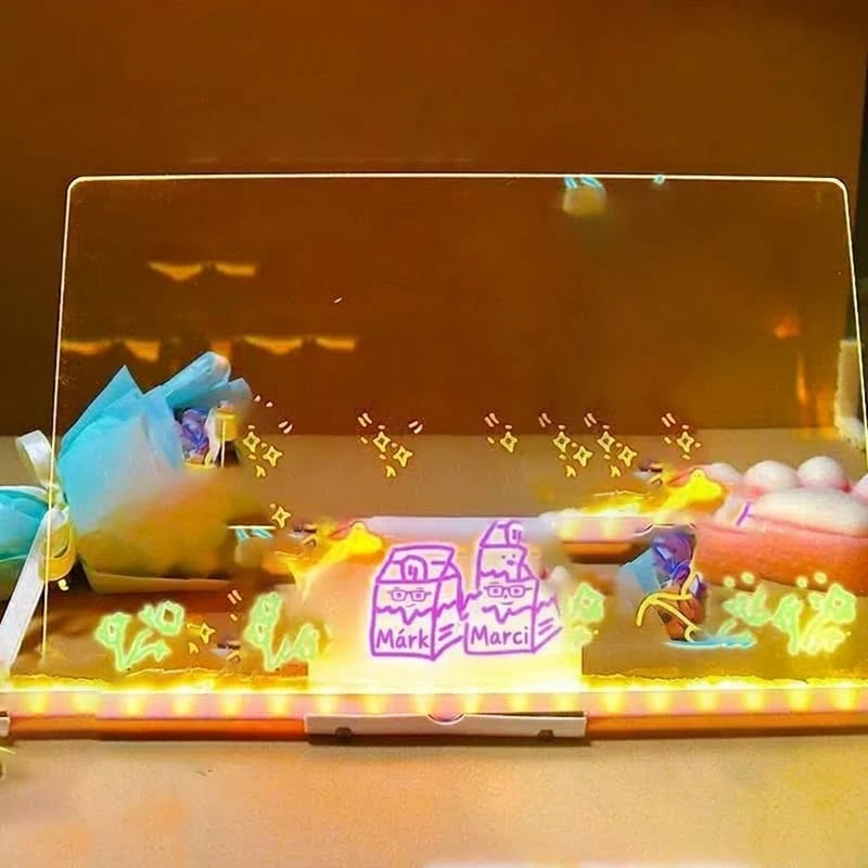 🔥Last Day 49% OFF 🎨 LED Drawing Board for Kids – Erasable Acrylic Art Board