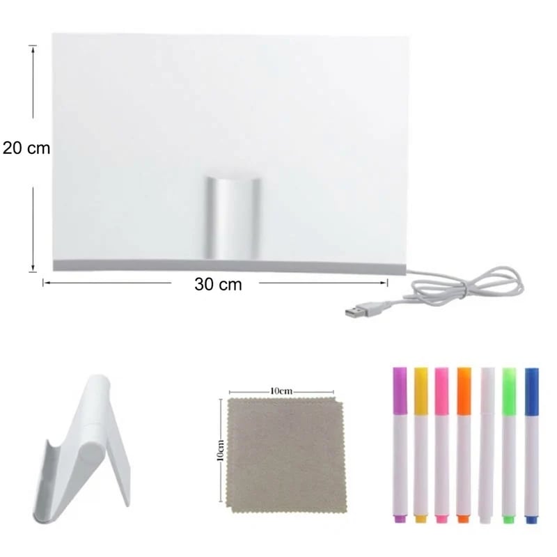 🔥Last Day 49% OFF 🎨 LED Drawing Board for Kids – Erasable Acrylic Art Board