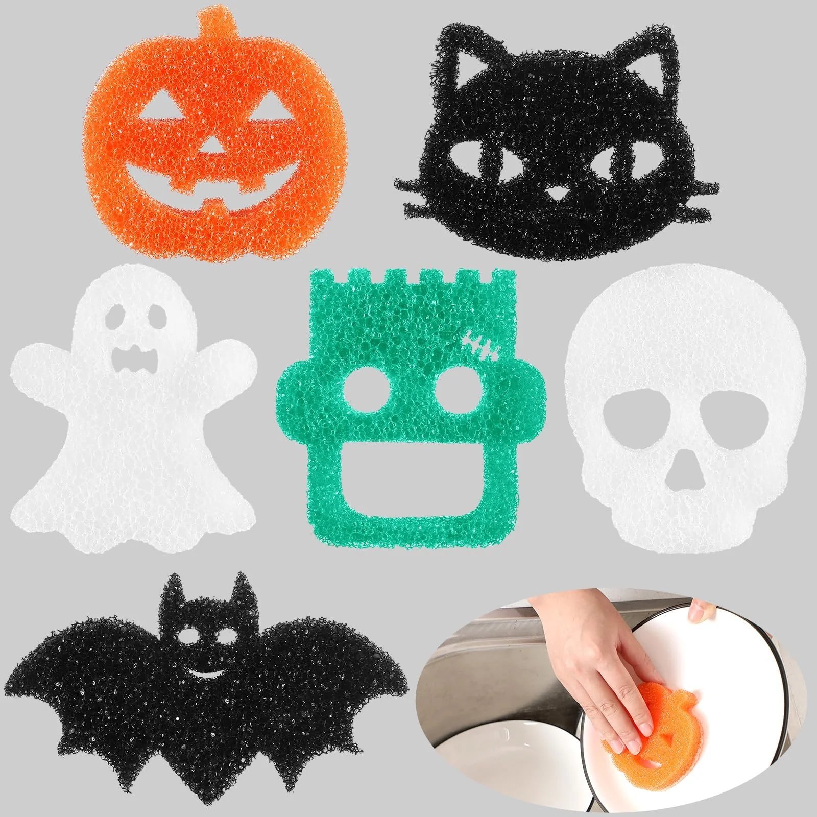 🔥Pcs Halloween Cleaning Sponges👻