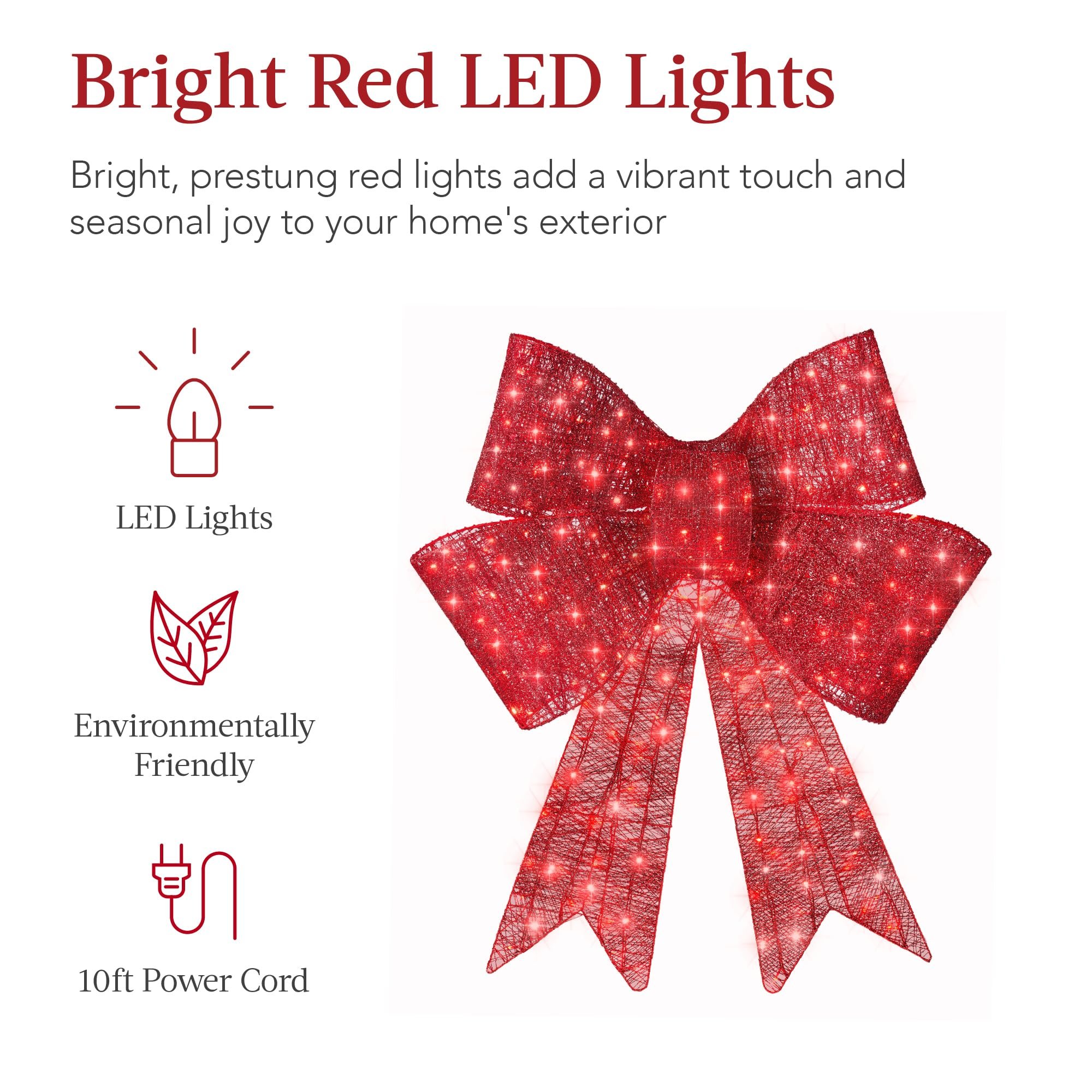 🔥Hot Sale Promotion 52% OFF🎁✨🎄 ​​​LIT CHRISTMAS BOW ​​🎀