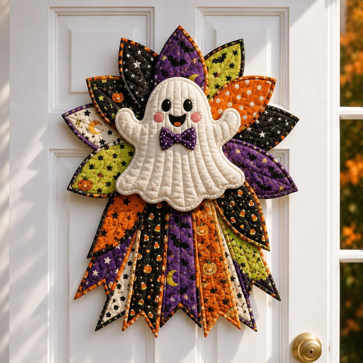 🔥LAST DAY 49% OFF🎃 Beginner-Friendly Oversized Halloween Character Quilted Door Hanger Sewing Kit💕