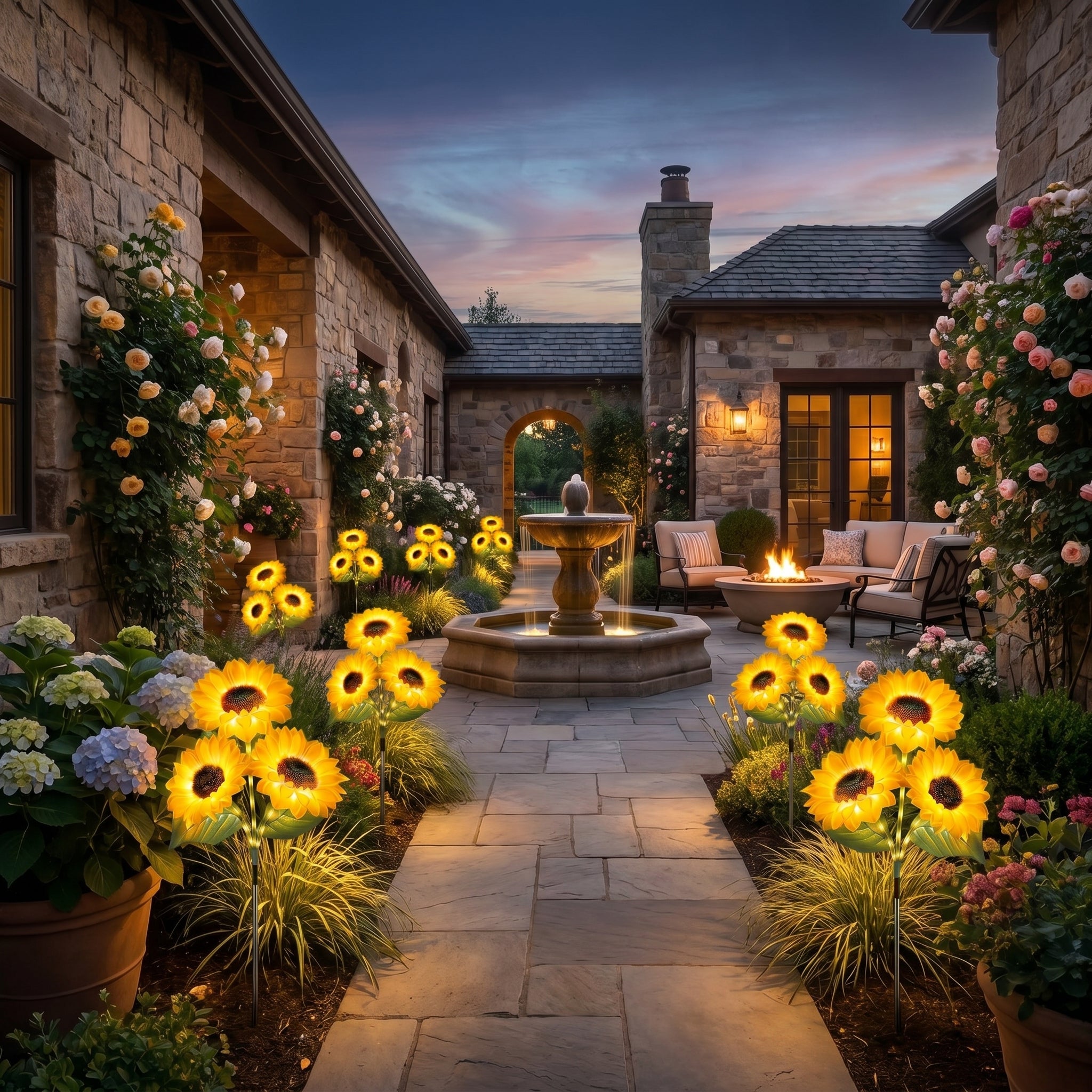 🌻LAST DAY 50% OFF-🌞Solar LED Sunflower Garden Lights