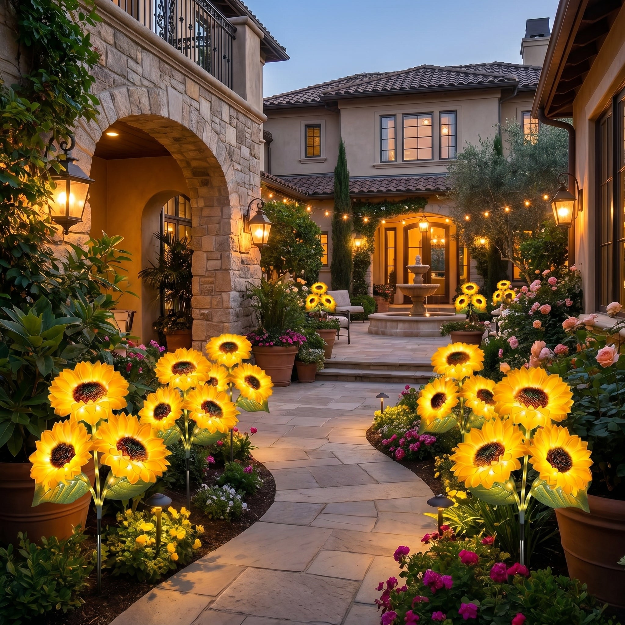 🌻LAST DAY 50% OFF-🌞Solar LED Sunflower Garden Lights
