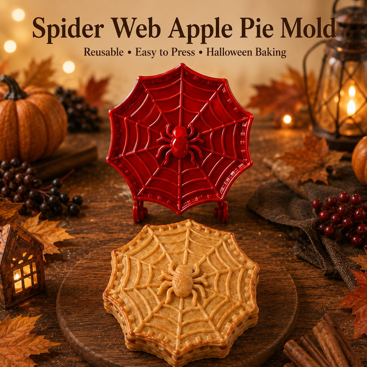 🔥LAST DAY 52% OFF🎃 Halloween Mini Pie Mold Set–8 Spooky Designs for Easy Festive Baking