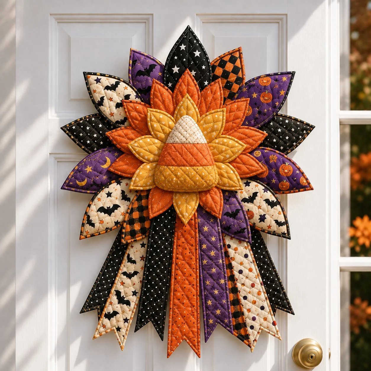 🔥LAST DAY 49% OFF🎃 Beginner-Friendly Oversized Halloween Character Quilted Door Hanger Sewing Kit💕