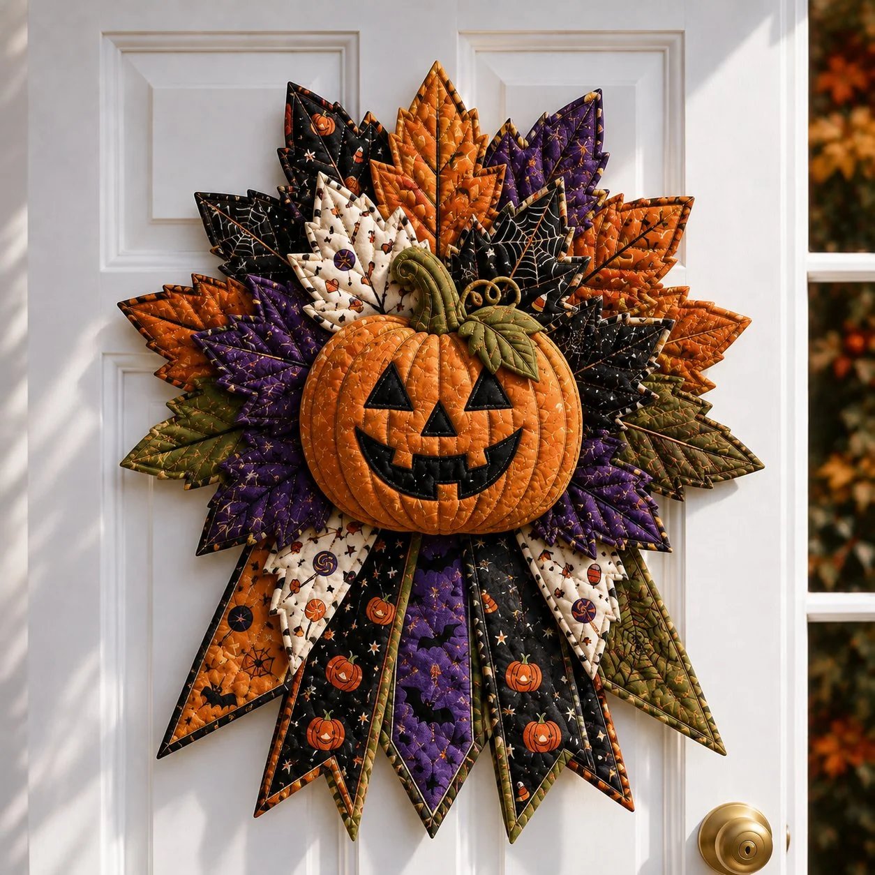 🔥LAST DAY 49% OFF🎃 Beginner-Friendly Oversized Halloween Character Quilted Door Hanger Sewing Kit💕