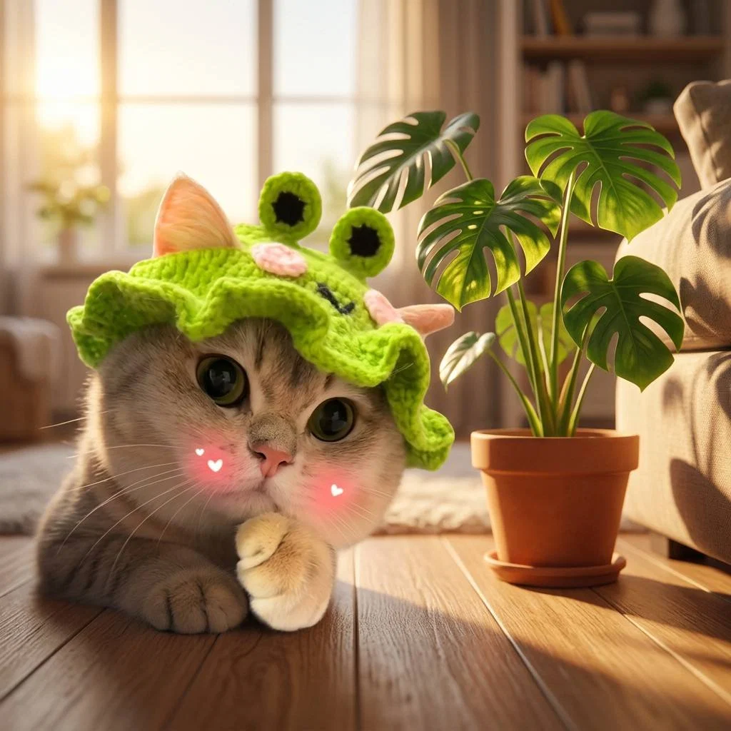 Hand-crocheted pet hats - Cute knitted hats for cats and dogs