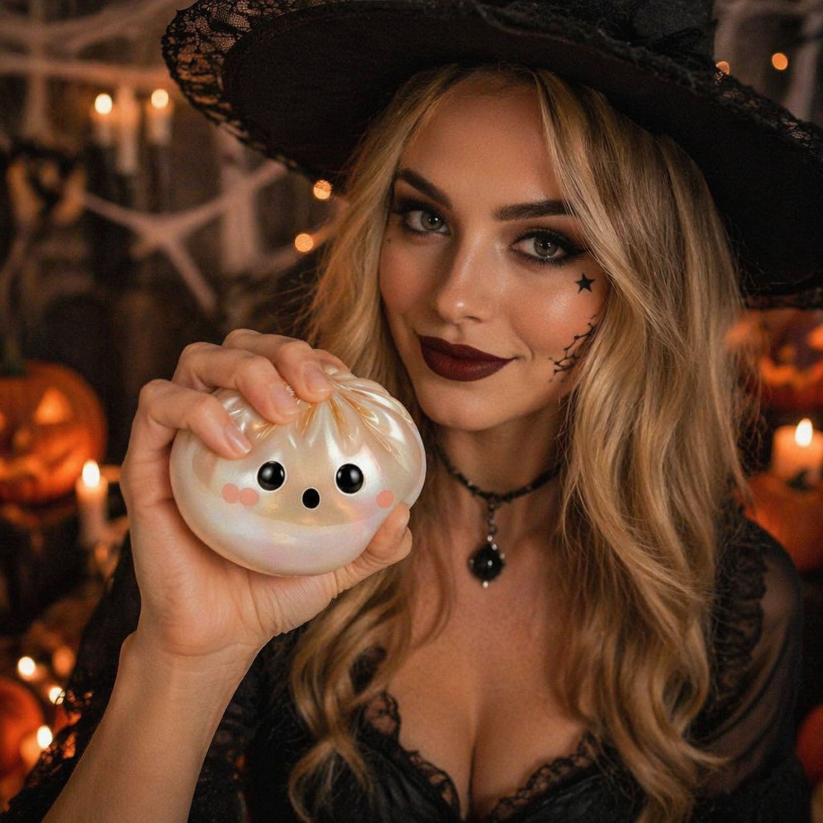 🔥Halloween Ghost Squishy Stress Relief Toy – Soft Squeeze Sensory Mochi Toy👻