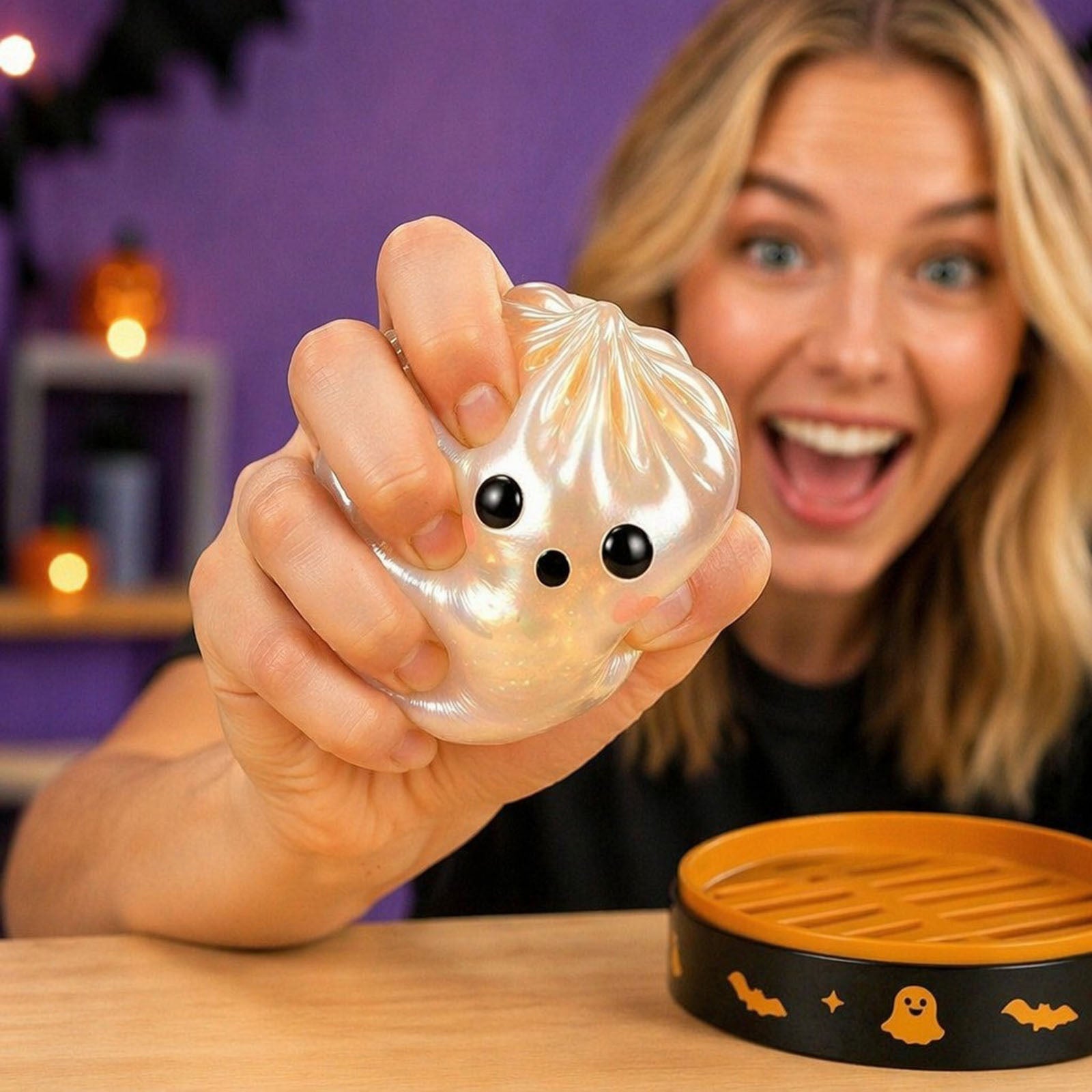 🔥Halloween Ghost Squishy Stress Relief Toy – Soft Squeeze Sensory Mochi Toy👻