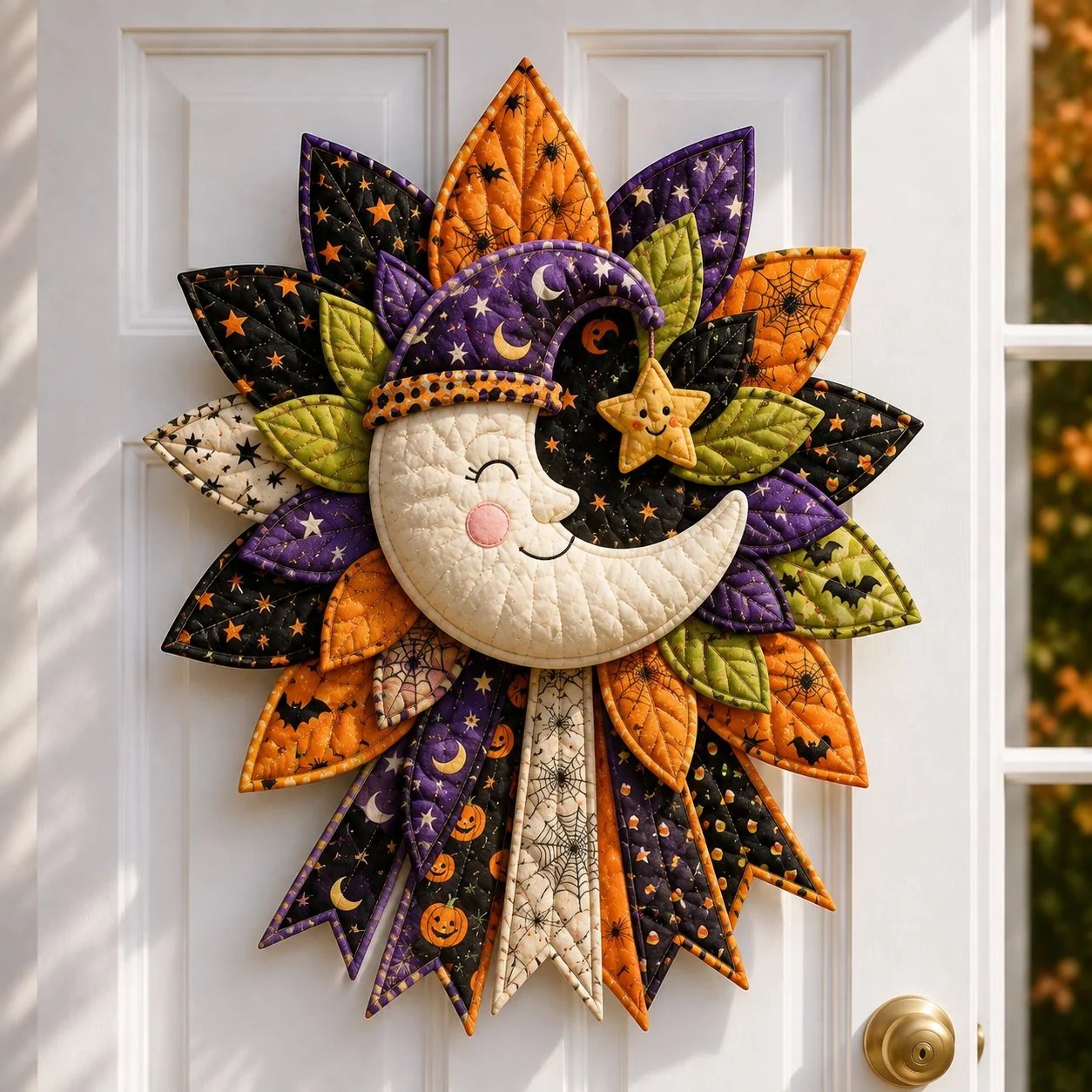 🔥LAST DAY 49% OFF🎃 Beginner-Friendly Oversized Halloween Character Quilted Door Hanger Sewing Kit💕