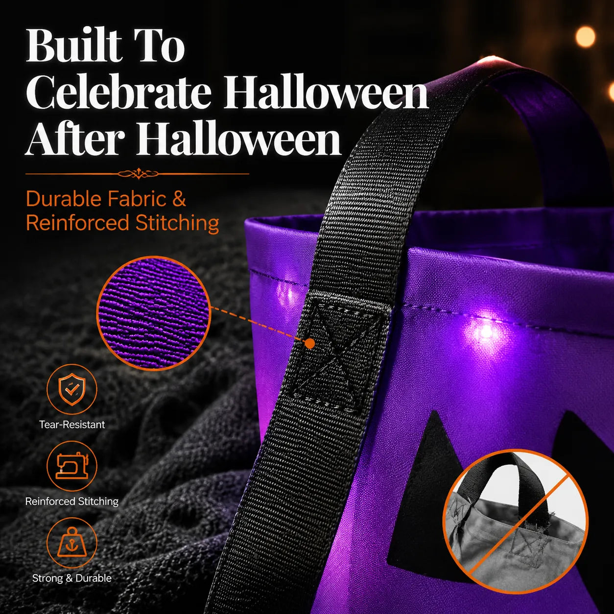 🔥LAST DAY 52% OFF🎃Reusable LED Halloween Treat Bags🎃