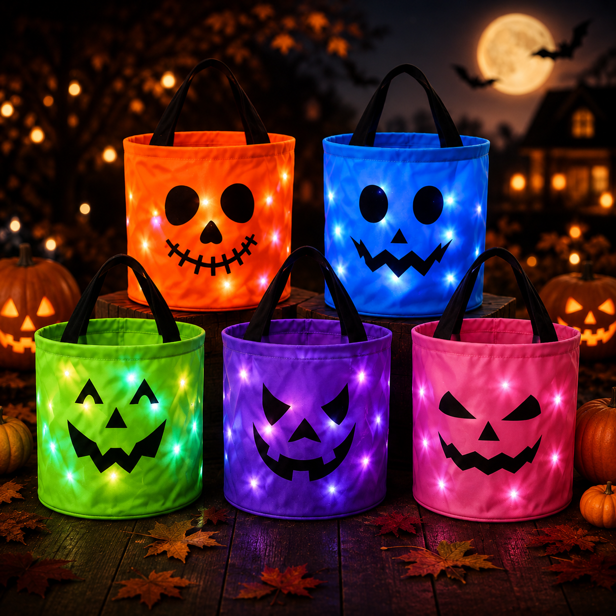 🔥LAST DAY 52% OFF🎃Reusable LED Halloween Treat Bags🎃