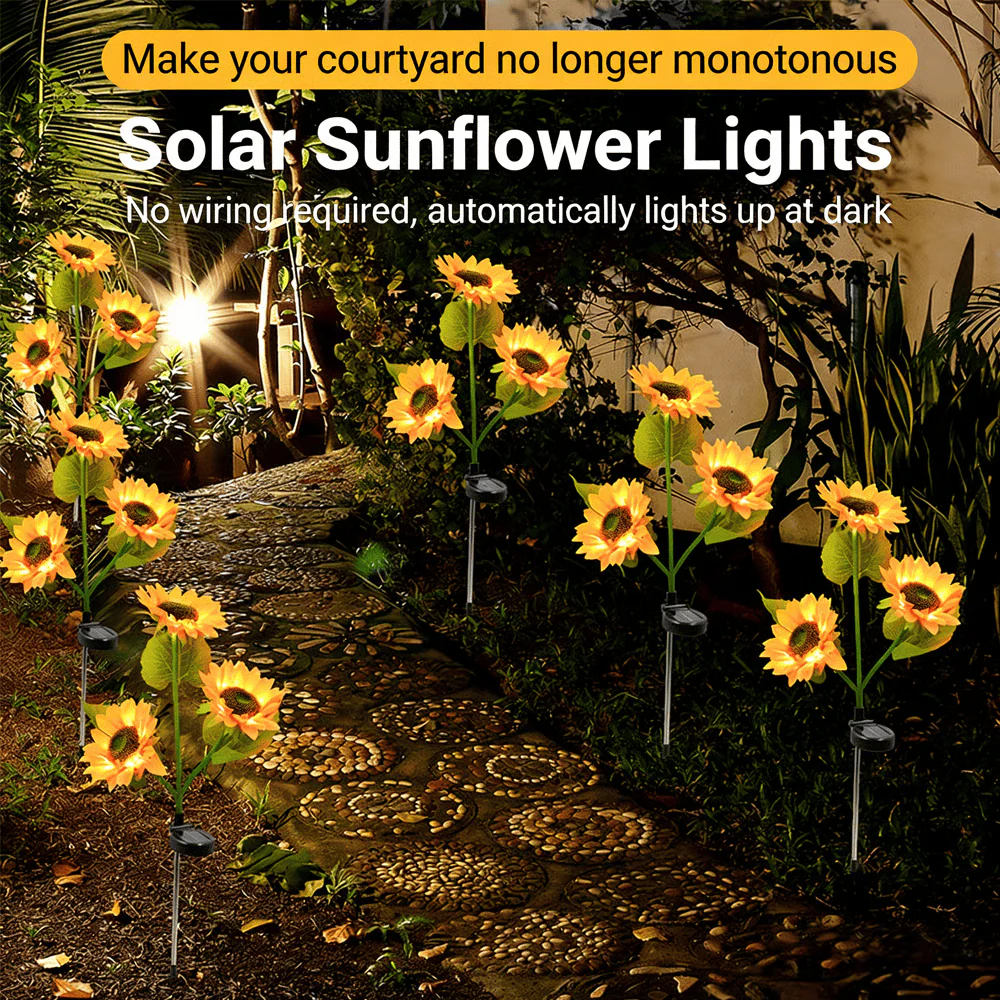 🌻LAST DAY 50% OFF-🌞Solar LED Sunflower Garden Lights