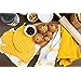 Kitchen Towels Dishcloths Oven Mitts and Pot Holders Set of 9,  100% Cotton Terry Dish Towels & Dish Cloths, Non-Slip Silicone, Yellow