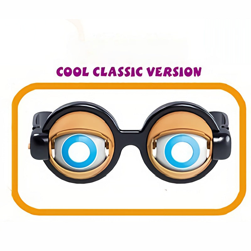 🤪 Kinetic Crazy Eyes Glasses 👓✨ – Animated Moving Eyes 👀 for Instant Laughs 😂 & Party Fun-QR