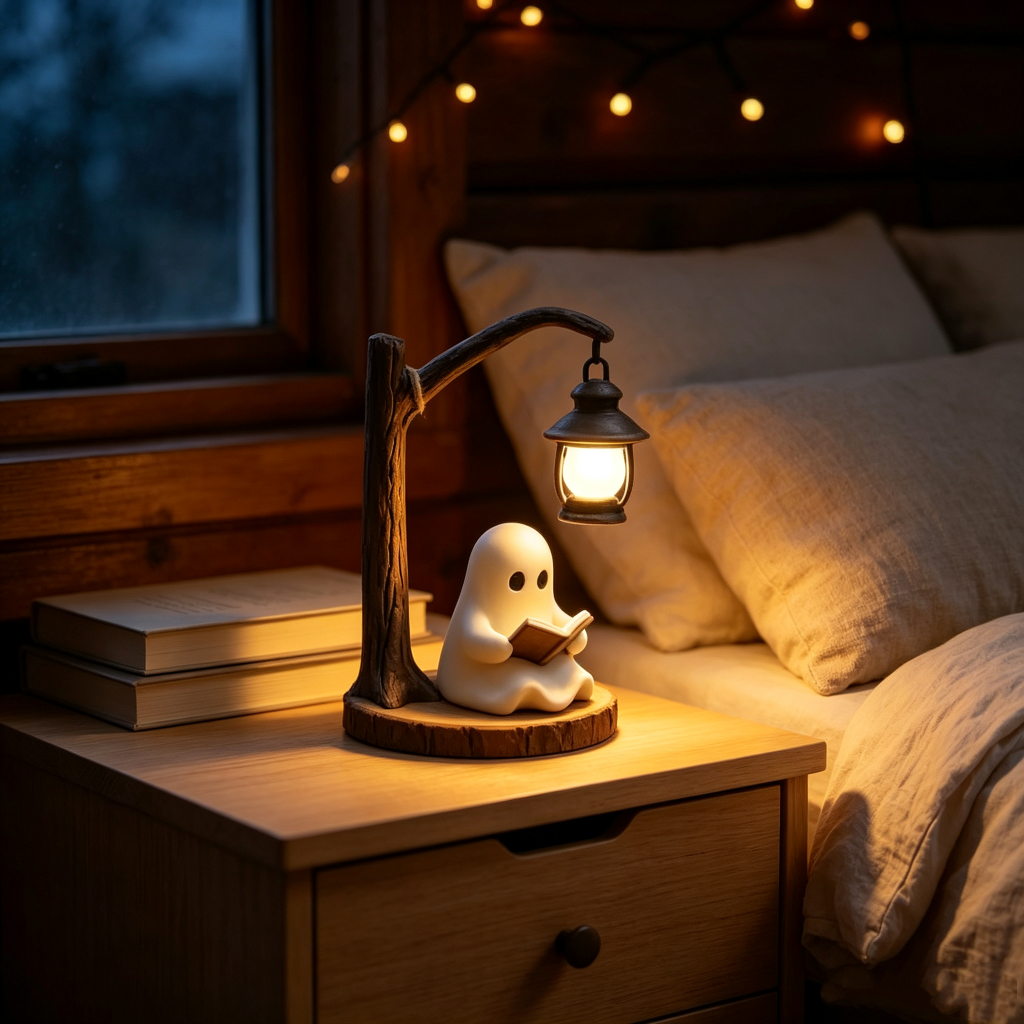 🔥Last Day Promotion 49% OFF - 👻📖Cute Ghost Reading Lantern - BOO!